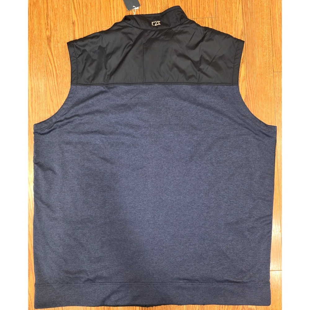 Cutter & Buck Dry Tec Sleeveless Vest Mens 4XT Navy Blue Seahawks Logo Patriotic - Picture 10 of 10